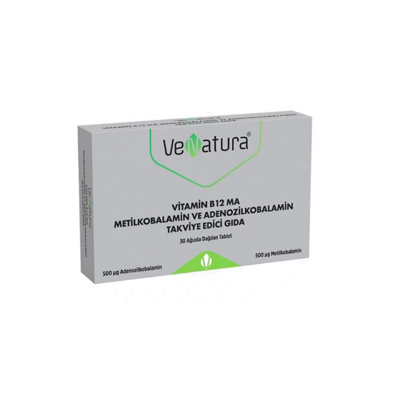 Venatura Vitamin B12 MA ( Metilkobolamin ve Adenozilkobalamin) 30 Tablet - Yeni ürünler - Diğer