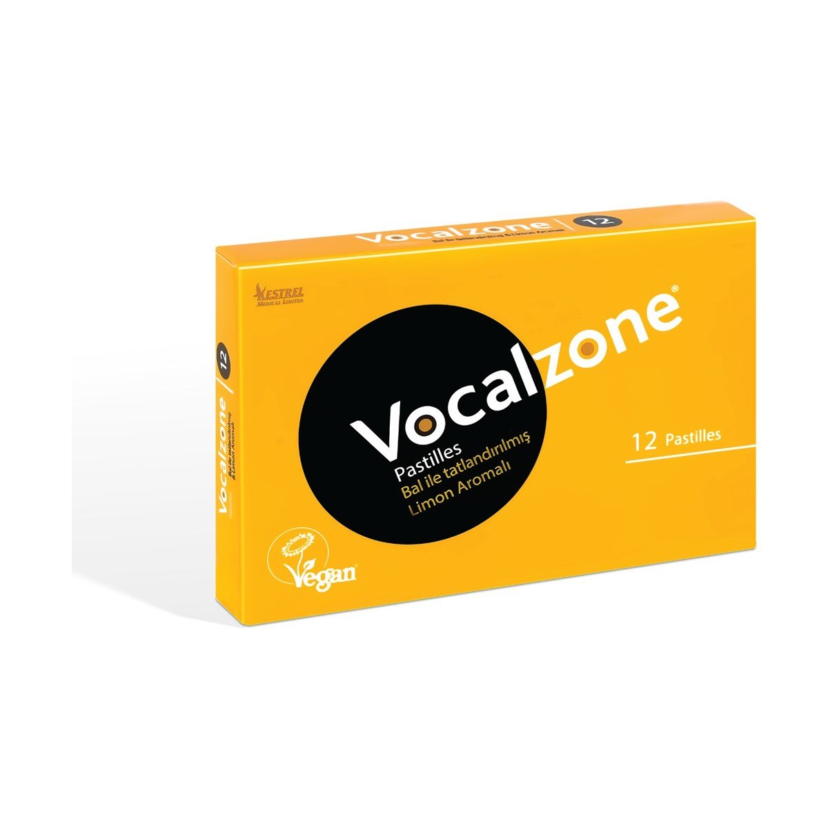 Vocalzone Ballı Limonlu Pastil 12 Adet - PASTİL - Vocalzone