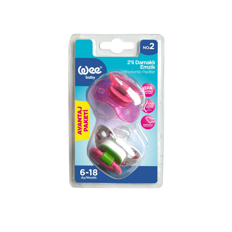 Wee Baby 2'li Damaklı Emzik No 2 - Yeni ürünler - Diğer