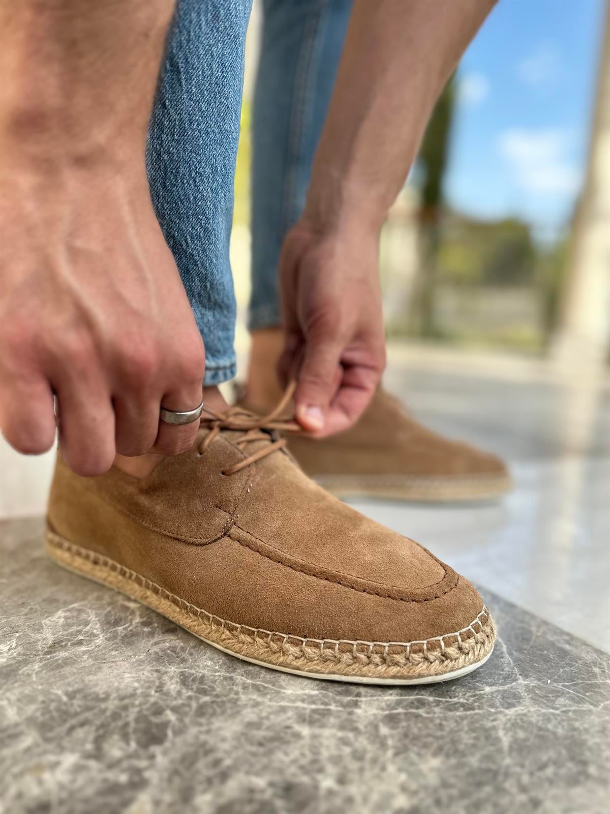 JÜT TABANLI KALIN SÜET ESPADRİL