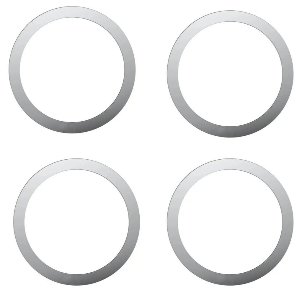  LivX Power Mıknatıslı Metal Magsafe Halka Yüzük Ring Iphone 8ve Üstü Model Uyumlu Gümüş 4'lü Paket