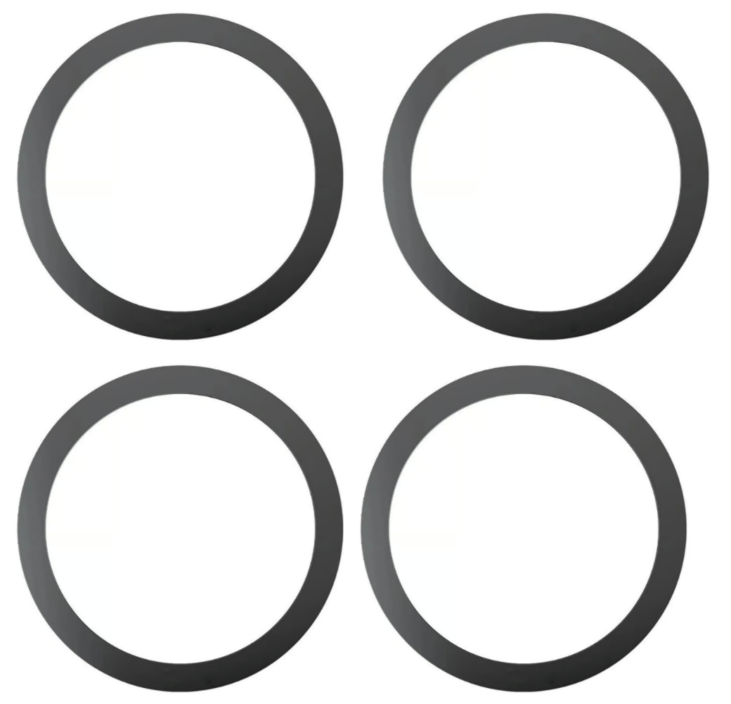  LivX Power Mıknatıslı Metal Magsafe Halka Yüzük Ring Iphone 8ve Üstü Model Uyumlu Siyah 4'lü Paket 04