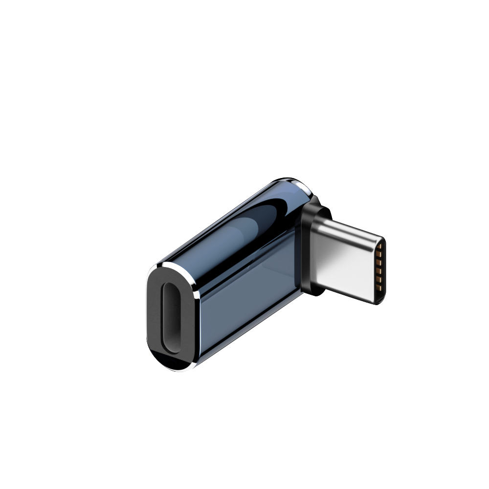 LivX 35W Type C to Lightning iPhone 15 Max Pro Plus Yuva Çevirici Hızlı Şarj Aktarımı OTG Dönüştürücü Koyu Mavi OTGTM-Y