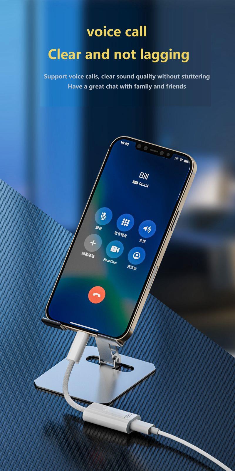 LivX  45W Type C to Lightning Kulaklık Dönüştürücü Hızlı Şarj iPhone iPad Macbook Yuva Çevirici Müzik Dinleme Arama OTGKLK