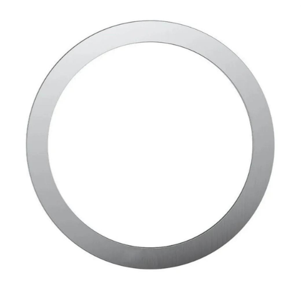 LivX Power Mıknatıslı Metal Magsafe Halka Yüzük Ring iPhone 8 ve Üstü Model ile Uyumlu Gümüş LVRNG