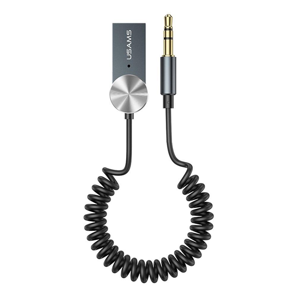 Livx Usams Bluetooth 5.0 Receiver Usb Aux Wireless Araç Kiti Hands-Free Telefon Görüşme Ba01 SJ464