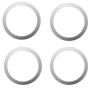  LivX Power Metal Magsafe Halka Yüzük Ring Iphone 8ve Üstü Model Uyumlu Gümüş 4lü Paket