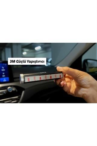 LivX Alüminyum Kasa Çevirmeli Araç Içi Park Telefon Numaratörü Park Numarası Parkmatik Siyah Onbnl