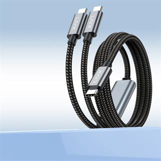 LivX 100W Çift Uçlu Type-C PD Şarj ve Veri Kablosu – E-Mark Chip, 1,5 Metre, Çift Cihaz Şarj Desteği