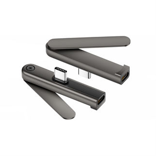 LivX 240W USB-C Katlanabilir Telefon Standlı Şarj Adaptörü – 480Mbps Veri Aktarımı, 90 Derece Dirsek Tasarım FPS-01