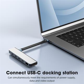 LivX All-in-1 10 CM USB-C 4 Kablo – PD3.1 240W Hızlı Şarj ve Yüksek Hızlı Veri Transferi Gri WAN-01