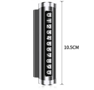 LivX Alüminyum Kasa Çevirmeli Araç Içi Park Telefon Numaratörü Park Numarası Parkmatik Kırmızı Onbnl