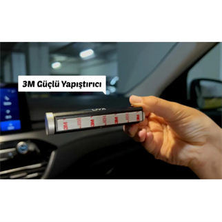 LivX Alüminyum Kasa Çevirmeli Araç Içi Park Telefon Numaratörü Park Numarası Parkmatik Gümüş Onbnl