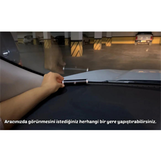 LivX Alüminyum Kasa Çevirmeli Araç Içi Park Telefon Numaratörü Park Numarası Parkmatik Gümüş Onbnl