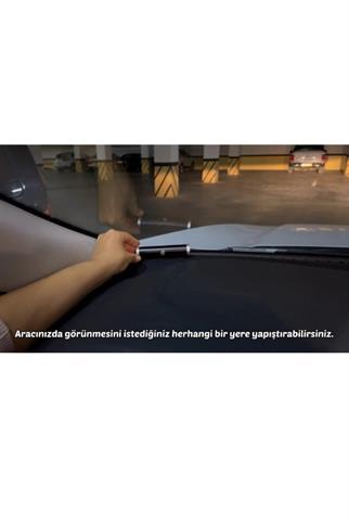 LivX Alüminyum Kasa Çevirmeli Araç Içi Park Telefon Numaratörü Park Numarası Parkmatik Kırmızı Onbnl