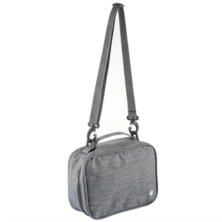 Livx Fermuarlı Su Geçirmez Elektronik Aksesuar Çantası Boyun Askılı Gri EL-ÇA