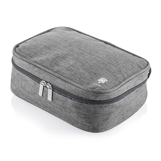 Livx Fermuarlı Su Geçirmez Elektronik Aksesuar Çantası Boyun Askılı Gri EL-ÇA