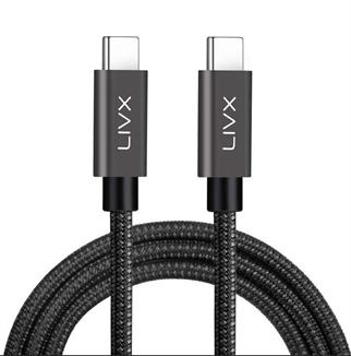 LivX Force 100w Usb-c To Usb-c 3.1 Gen2 10 Gbps 4k@60hz 50 Cm Hızlı Şarj Data Ve Görüntü Kablosu