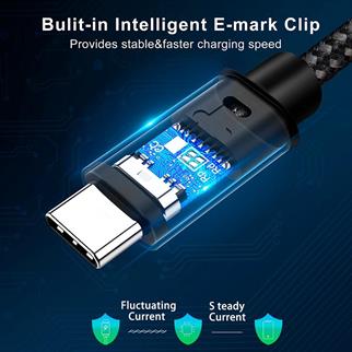 LivX Force 100w Usb-c To Usb-c 3.1 Gen2 10 Gbps 4k@60hz 50 Cm Hızlı Şarj Data Ve Görüntü Kablosu