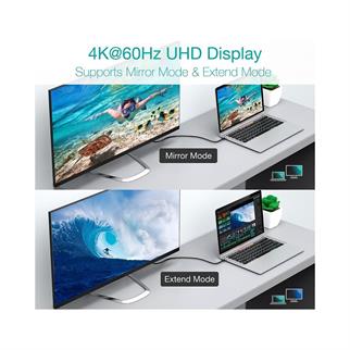 LivX Force 100w Usb-c To Usb-c 3.1 Gen2 10 Gbps 4k@60hz Hızlı Şarj Data Ve Görüntü Kablosu Örgülü 1m