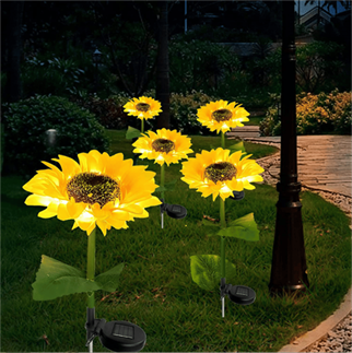 LivX Güneş Enerjili Solar Ayçiçeği Aydınlatma - Gece Lambası Günışığı AYC-01