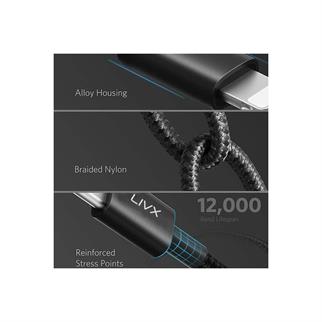 LivX Horizontal 27W Type C To Lightning 25 CM Iphone Ipad Uyumlu Hızlı Şarj Ve Data Kablosu IPBLT-25