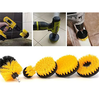 LivX Hygiene Matkap Ucuna Takılan Profesyonel Temizlik Fırçası 5 Parça Ve 15 Cm Uzatma Çubuğu Muf