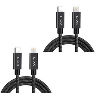 Livx İkili Paket 18W Type C To Lightning Hızlı Ve Data Şarj Kablosu 2 Metre