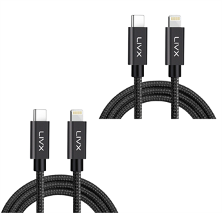 LivX İkili Paket Horizontal 20w Type C To Lightning 1 Metre Iphone Ipad Uyumlu Hızlı Şarj Ve Data Kablosu BLT-00-2