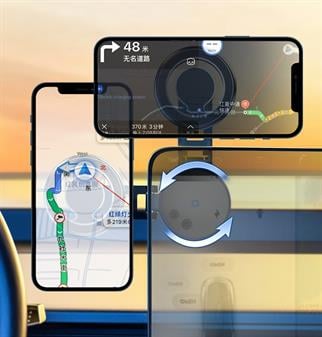 LivX Katlanabilir MagSafe Uyumlu Manyetik Mıknatıslı Telefon Tutucu Gümüş CA3 Black