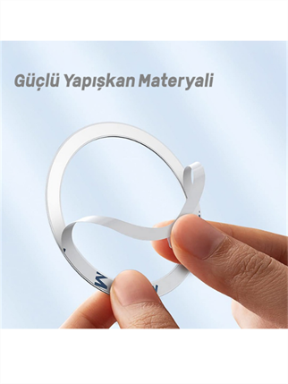 LivX Power Metal Magsafe Halka Yüzük Ring iPhone 8 ve Üstü Model ile Uyumlu 2li Paket LVRNG