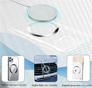 Livx Power Metal Magsafe Halka Yüzük Ring Iphone 8 Ve Üstü Modeller Ile Uyumlu Lvrng