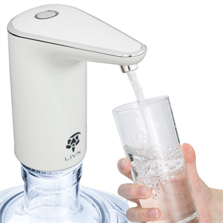 LivX Şarjlı Damacana Su Pompası Yeni Nesil Otomatik Gümüş Sp-0g