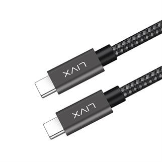 LivX Solid 100W 5A Type C to Type C PD 2.0 5 Gbps 2 Metre Hızlı Şarj ve Data Kablosu Space Gray LVA-TCT