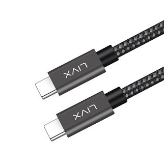 LivX Solid 100W 5A Type C to Type C PD 2.0 5 Gbps 2 Metre Hızlı Şarj ve Data Kablosu Space Gray LVA-TCT