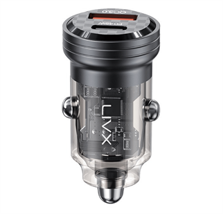 LivX Transparent 45W PD/QC Type C ve USB Çıkış Ultra Hızlı Mini Araç şarj Cihaz L35