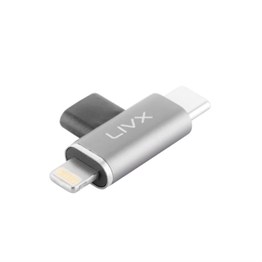 Livx Type C To Lightning / Type C Şarj ve 5Gbps Veri Aktarımı iPhone Çevirici Dönüştürücü Otg Adaptör Otgbt