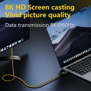 LivX Type C To Type C 100W Hızlı Şarj 20Gbps Veri Transfer Hızı 8K60Hz Görüntü Aktarım Kablosu 2 metre Yeşil GRN-02