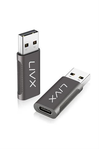 LivX Type C To Usb 3.0 Çevirici Dönüştürücü Otg Adaptör Ikili Paket OTGCF-2