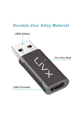 LivX Type C To Usb 3.0 Çevirici Dönüştürücü Otg Adaptör Ikili Paket OTGCF-2