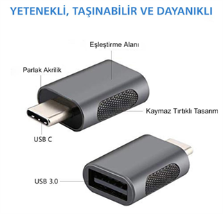 LivX USB3.0 To Type C Çevirici Dönüştürücü OTG Adaptör OTGCM