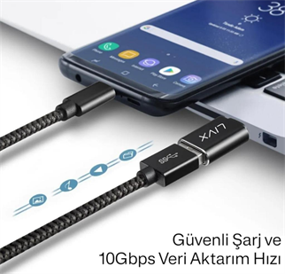 LivX Usb 3.1 To Type-c 10Gbps 3a Hızlı Şarj Ve Data Aktarımı Çevirici Dönüştürücü Otg Adaptör Otgcz