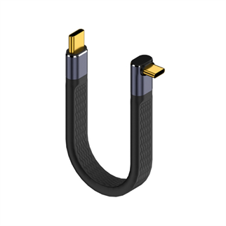 LivX USB4 FPC Esnek Tip-C Kablo - 240W PD3.1 Hızlı Şarj, 40Gbps Veri Aktarımı, 8K@60Hz Görüntü Desteği - 15 CM KBY