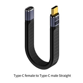 LivX USB4 Type-C Uzatma Kablosu 40Gbps 240W 8K@60Hz – Erkek Dişi USB-C Adaptör 15cm – PD Hızlı Şarj – Thunderbolt 4 Uyumlu TCU