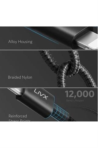 Speed 27w Type C To Lightning 3 Metre iPhone Ipad Uyumlu Hızlı Şarj ve Data Kablosu