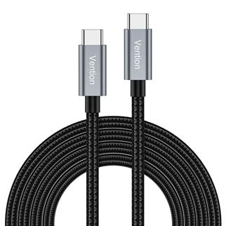 Vention Type-C to Type-C 100W 10Gbps Veri Aktarımı ve Hızlı Şarj Kablosu VCT-01