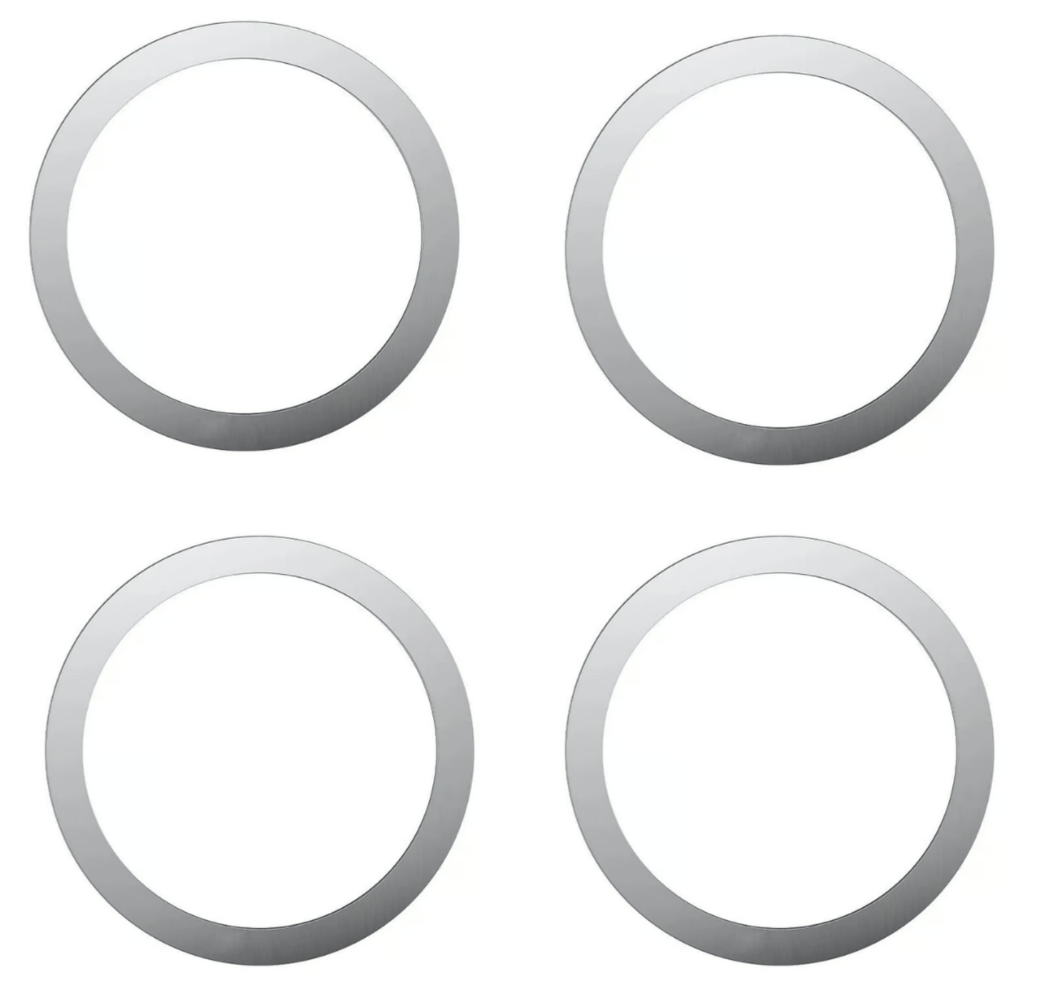 LivX Power Mıknatıslı Metal Magsafe Halka Yüzük Ring Iphone 8ve Üstü Model Uyumlu Gümüş 4'lü Paket