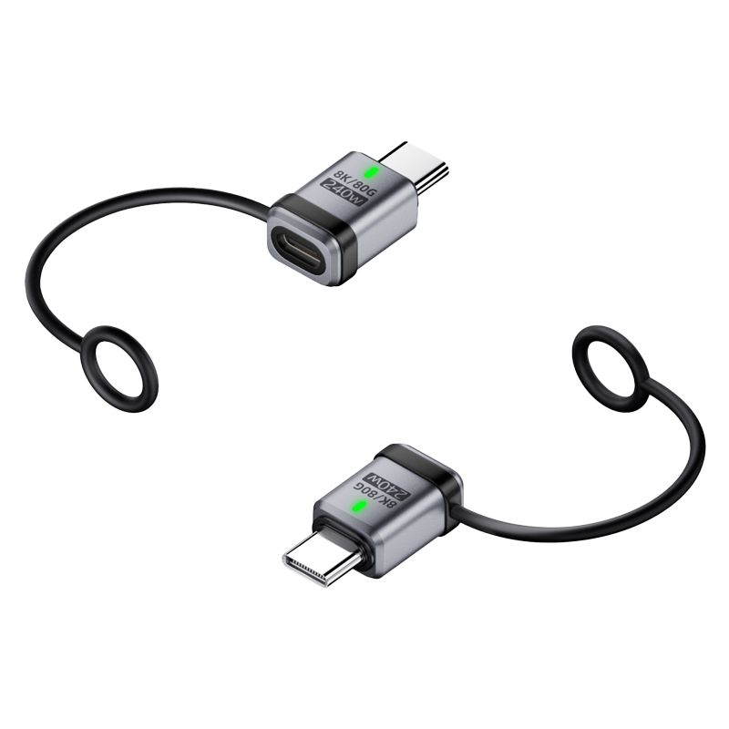 LivX 240W Type-C Adaptör | 16K60Hz Görüntü Desteği, 8K/80Gbps Veri Aktarımı, Hızlı Şarj E-Marker Çipli Dönüştürücü