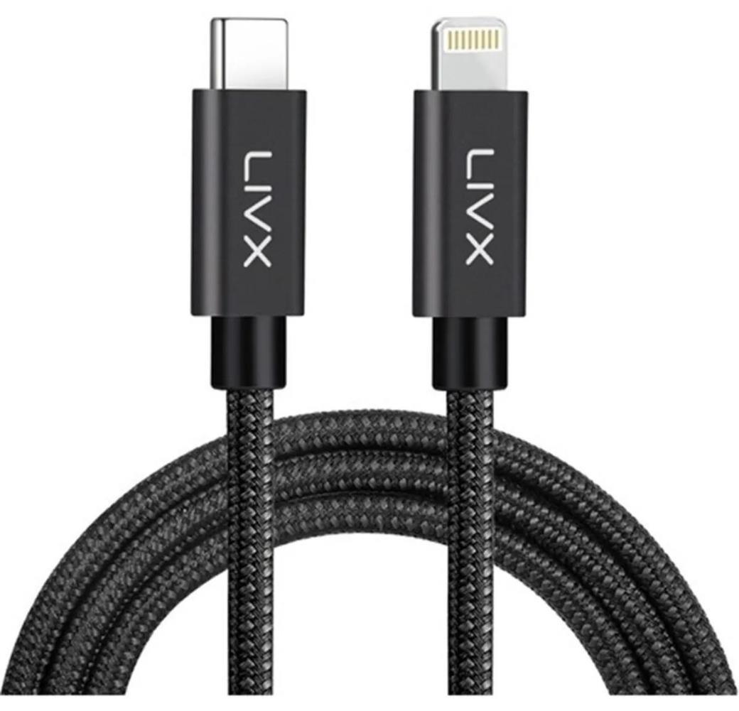 LivX Horizontal 20w Type C To Lightning 50 Cm Iphone Ipad Hızlı Şarj Ve Data Kablosu