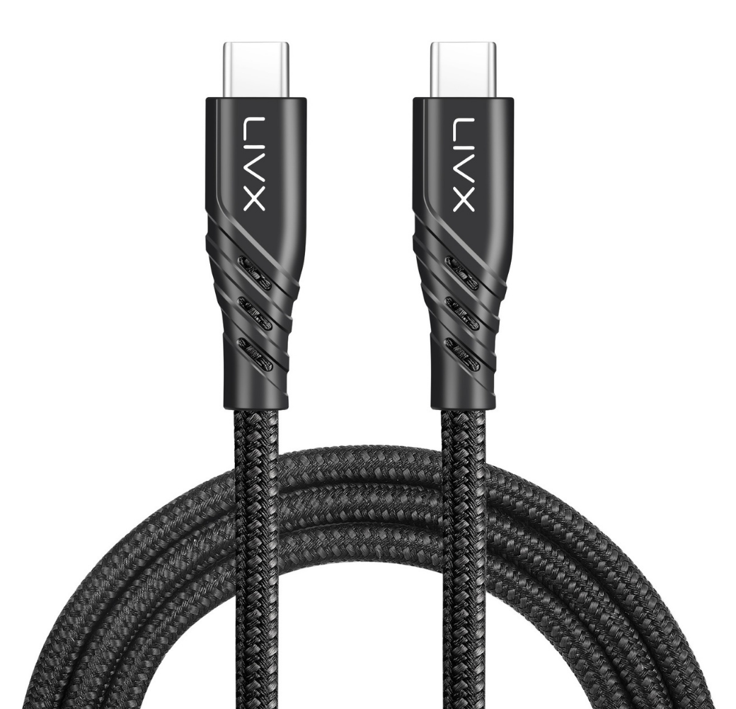 LivX Turbo Serisi 100W 5A Type C to Type C PD 2.0 5 Gbps 2 Metre Hızlı Şarj ve Data Kablosu BO-02